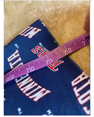 Minnesota Twins Fabric Cotton 58  X 72  • $30