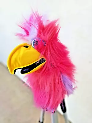 Plush Pink Cockatiel Hand Puppet-Squeaking Beak-Full Body  The Puppet Company • $24.95