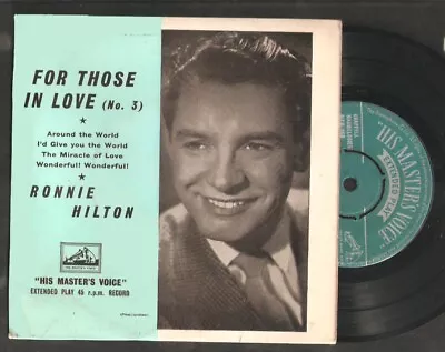 £4.50 • Buy RONNIE HILTON,For Those In Love (3).elusive UK EP HMV 8270.Easy Listening/M-