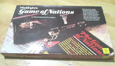 Waddingtons GAME OF NATIONS 1977 Vintage Board Game ~ COMPLETE & EXCELLENT  • £19.99