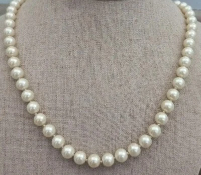 $20 • Buy J. CREW LONG 58  Knotted, Pearl Necklace . Signed. Spring Ring Closure