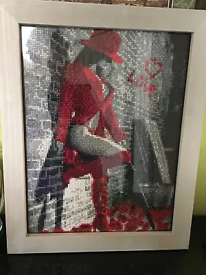 Michael Jackson W/Mask-15L X 11W Paint W/diamonds-Finished & Framed • $19.99