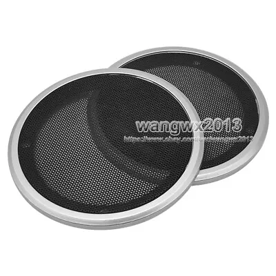 2pcs 3  Inch Speaker Cover Embedded Audio Decorative Circle Metal Mesh Grille • $5.48