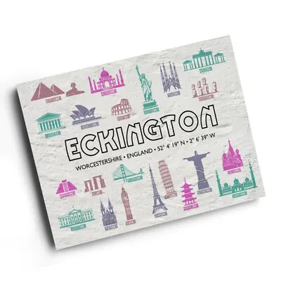 A3 PRINT - Eckington Worcestershire England - World Landmarks • £9.99