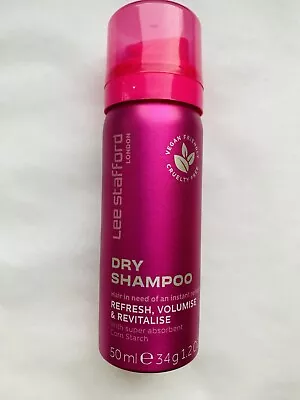 1x Lee Stafford Dry Shampoo Refresh Volumise & Revitalise 50ml Travel Size Vegan • £5.49