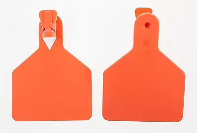 Z Tag Blank Calf ID Tag Orange Short Neck 25/pk • $31.95