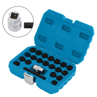 Wheel Locking Key Set Anti-theft Wheel Rim Lug Nut Master Removal Tool Kit 22Pcs • $50.35