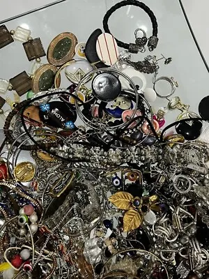 2 Lb Bag Jewelry Vintage Modern Lot Craft Junk Some Wearable Resell Mix In • $23.99