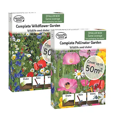 Wild Flower Seed Mix | Bee And Butterfly Wildflower Seeds | 1.04kg 100m2 • £14.99