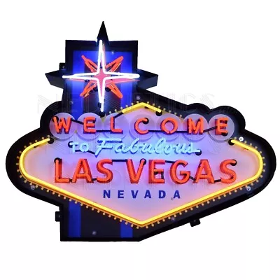 Welcome To Fabulous Las Vegas Neon Sign Vintage Look Light Neon Sign 39 X33 X6  • $1849.99