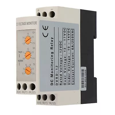 Voltage Monitoring Relay DC 12V/24V/48V Over Voltage And Under Voltage Protec... • $43.90