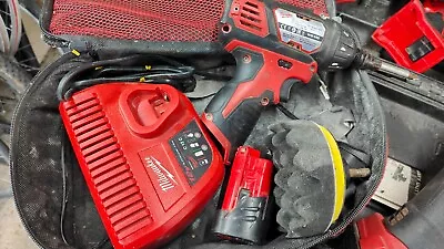 Milwaukee M12 BSD Compact Screwdriver With 1 X 2.0Ah Battery Charger Carry Bag • £110