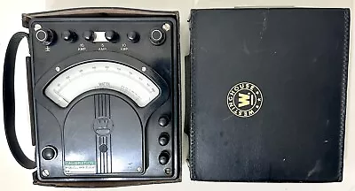 Vintage Westinghouse Watts Alternating Current Meter Type PY5 W/ Leather Case • $295