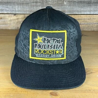 Metal Mulisha RockStar Energy Black Hat Men's OSFA Snapback Adjustable • $14.65