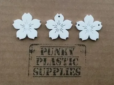 5x Cherry Blossom Acrylic Charm/pendants/jewellery Making/craft's/laser Cut • £2