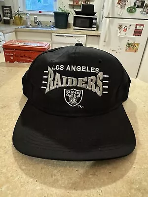 Vintage 90s Oakland LA Raiders Logo Athletic Youngan Snapback Hat Cap • $64.99