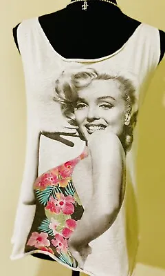 Tank Top Women Size S Pre Owned In Fair Condition- Marilyn Monroe Top+ Free Gift • $5