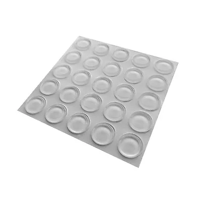 £2.45 • Buy 25 Clear Self Adhesive Flat Rubber Feet, Bumper Pads For Home Or Office Use