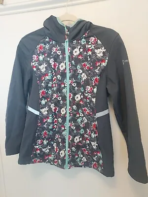 Free Country Girls Softshell Floral Water Resistant Jacket Size 14/16 VGUC Cute  • $8.50