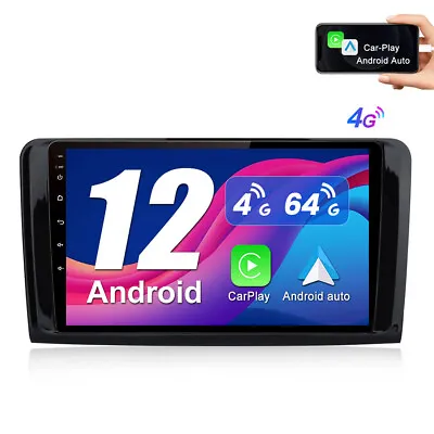 4G+64G 9 Android12 Car Radio GPS Sat Nav For Mercedes Benz W164 GL320 ML350 X164 • £218.49