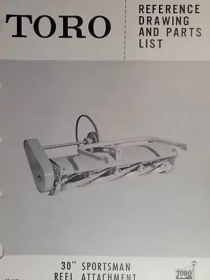 TORO Sportsman Riding Lawn Tractor Reel Mower Implement Parts Catalog Manual • $83.21