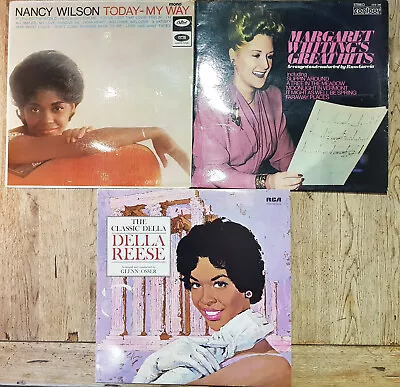 Vinyl Record: Bundles-Jazz Female X 3 LPs-Nancy Wilson-Della Reese-Marg Whitings • £2.90