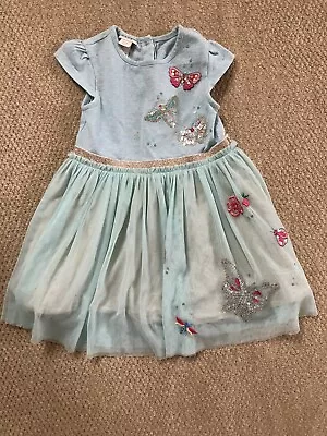 Monsoon Girls 18-24 Months Sequins Embroidered Tulle Dress Butterfly VGUC  • £7.99
