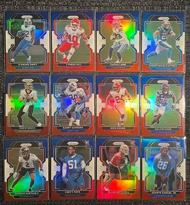 2021 Prizm Football RED WHITE & BLUE Complete Your Set You Pick NFL Card #1-440 • $1.25