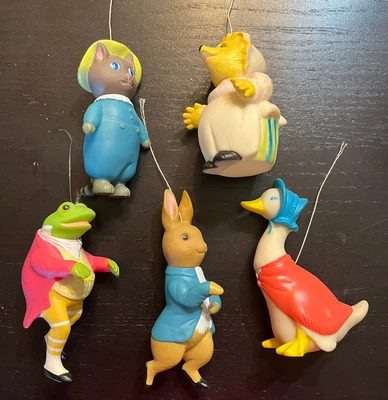 £24.33 • Buy Vintage 1976 Eden Beatrix Potter Peter Rabbit Crib Mobile Animals Only Parts