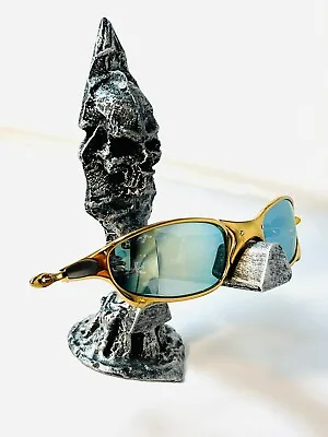 $44.99 • Buy Skull Sunglasses Holder For Oakley X-metals Custom Silver Display Case Solid