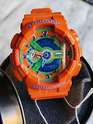 Casio G-Shock Hyper Color Analog Digital Resin Men's Watch GA-110A-4DR Orange 🟧 • $261.04