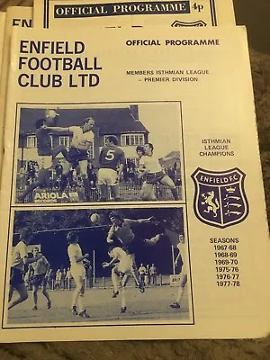 Enfield V Walthamstow Avenue 1979/80 Hitachi Cup  • £3.49