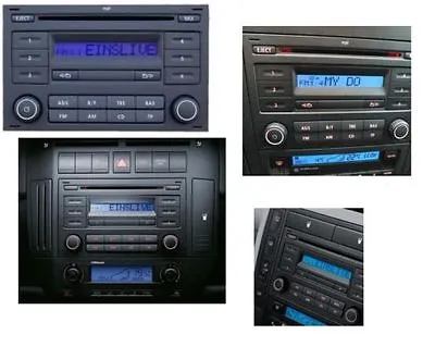 VW RCD200 MP3 Original Car Stereo MP3 VW Bora Golf IV Polo Passat Sharan B-WARE • $74.38
