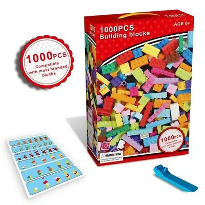 Blocks Building Bricks 1000 Pieces Kit Compatable With Other Brick Brands NEW • $16.95