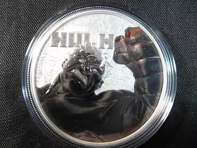 2019 - INCREDIBLE HULK  MARVEL COMICS SILVER 1 Oz Coin .999 BU TUVALU $1 50000 • $45