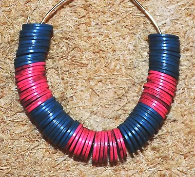 Antique European Thin Vulcanite Vinyl Hard Rubber Heishi Beads African Trade • $4.50