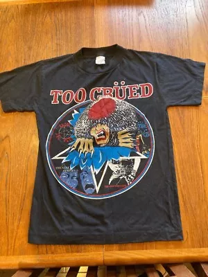 Vintage Mid 1990's Motley Crue - Too Crued - T-Shirt - Small • $69.99