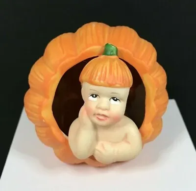 Vintage K's Collection Baby In Pumpkin Halloween Porcelain Figurine  • $14.99