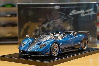 1:18 LCD Models Pagani Zonda HP Barchetta Blue Carbon • $485