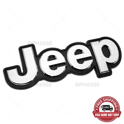 14-18 Jeep Cherokee Rear Liftgate Emblem Nameplate Badge Mopar Genuine Chrome • $24.99
