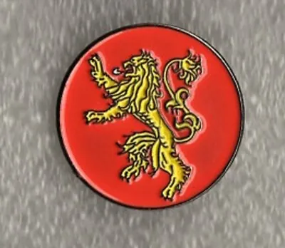 House Lannister Pin Badges. Yellow Lion Design. Metal. Enamel. Game Of Thrones • £1.75