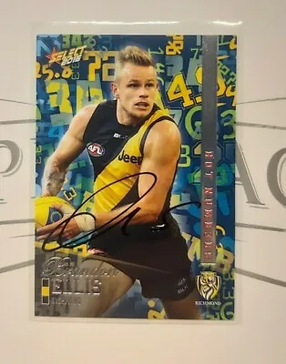 $7 • Buy Richmond Tigers - Brandon Ellis Signed Afl 2016 Select Footy Hot Numbers Card