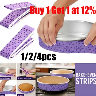 1/2/4X Wilton Bake-Even Strips Belt Bake Even Bake Moist Level Tool Cake Baking • £3.52