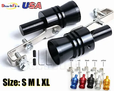 Universal Aluminum Turbo Sound Whistle Exhaust Muffler Pipe Blow Valve Simulator • $16.92