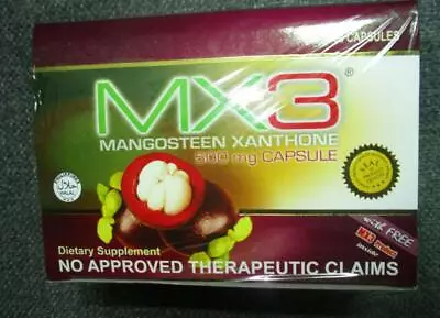 MX3 Mangosteen Xanthone 60 Capsules Food Supplement Philippines 500 Mg NEW STOCK • $50.50