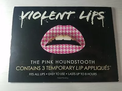 Violent Lips Contains 3 Temporary Lip Tattoo Appliques  The Pink Houndstooth  • $3.74