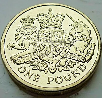 The Royal Coat Of Arms 2015 Brand New Version Uk £1 One Pound Coin Hunt @@### • £2.50
