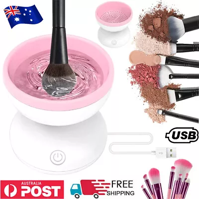 Electric Makeup Brush Cleaner Dryer Tool USB Charging Automatic Cosmetic Brush • $18.98
