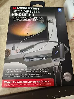 Monster HDTV Wireless Headset Kit W/Bluetooth Audio. NIB SEALED. • $29.99