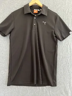 $19.99 • Buy Puma Golf Tech Polo Mens Small Black Short Sleeve Cool Cell  Activewear Shirt